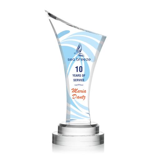 Corporate Awards - Huntley Full Color Crystal Award