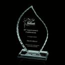 Iceberg Jade Flame Glass Award