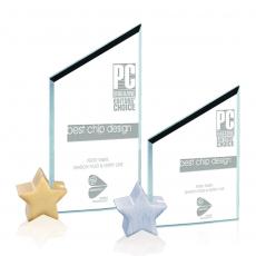 Employee Gifts - Cooper Star Jade Peak Glass Award