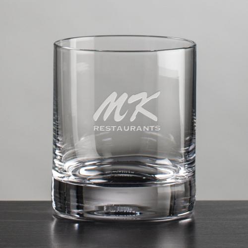 Corporate Recognition Gifts - Etched Barware - Dresden OTR - 10.75oz