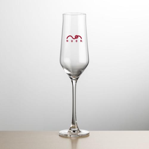 Corporate Gifts, Recognition Gifts and Desk Accessories - Etched Barware - Bretton Flute - Imprinted
