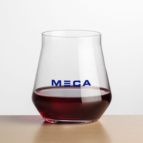 Corporate Recognition Gifts - Etched Barware - Wine Glasses - Bretton Stemless Wine - Imprinted