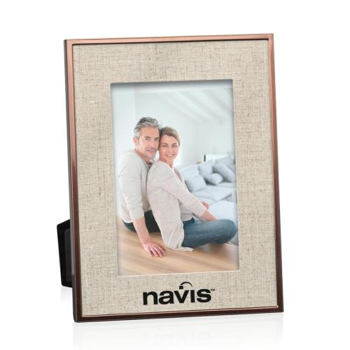 Corporate Recognition Gifts - Picture Frames - Bolton Frame - Copper/Fabric