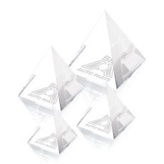 Optical Pyramid Crystal Award - Paperweights