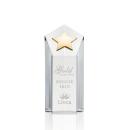 Dorchester Clear/Gold Star Crystal Award