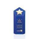 Dorchester Blue/Gold Star Crystal Award