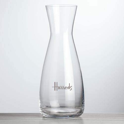 Corporate Recognition Gifts - Etched Barware - Portofino Carafe - Imprinted