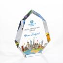 Norwood Full Color Multi-Color Crystal Award