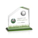 Andover Full Color Golf Green Peak Crystal Award