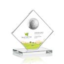 Barrick Golf Full Color Clear Spheres Crystal Award