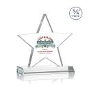 Chippendale Full Color Clear Star Crystal Award