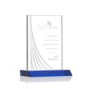 Leighton Liquid&trade;  Blue  Rectangle Crystal Award