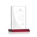 Leighton Liquid&trade; Red  Rectangle Crystal Award