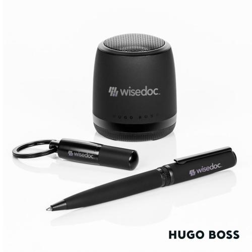 Corporate Recognition Gifts - Executive Gifts - Hugo Boss Gear Matrix 3pc Gift Set 