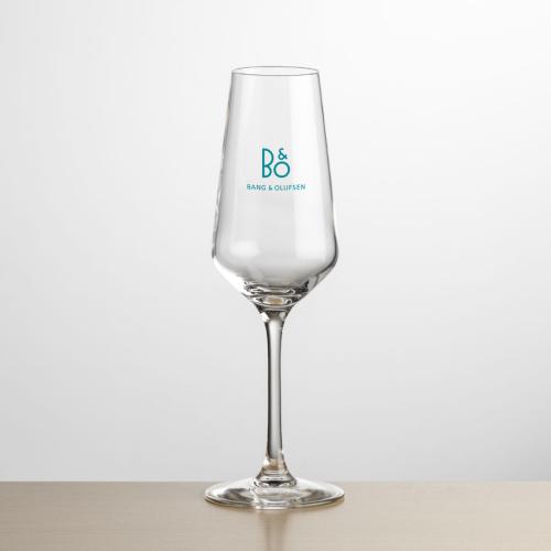 Corporate Gifts, Recognition Gifts and Desk Accessories - Etched Barware - Mandelay Flute - Imprinted