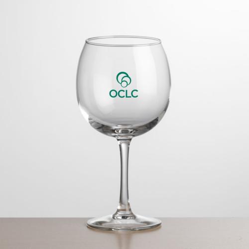 Corporate Recognition Gifts - Etched Barware - Wine Glasses - Carberry Balloon Wine - Imprinted