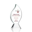 Norina Full Color Clear Flame Crystal Award