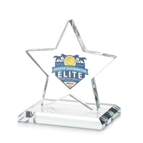 Corporate Awards - Sudbury Full Colorfire Star Crystal Award