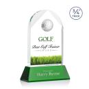 Blake Golf on Newhaven Full Color Green Arch & Crescent Crystal Award