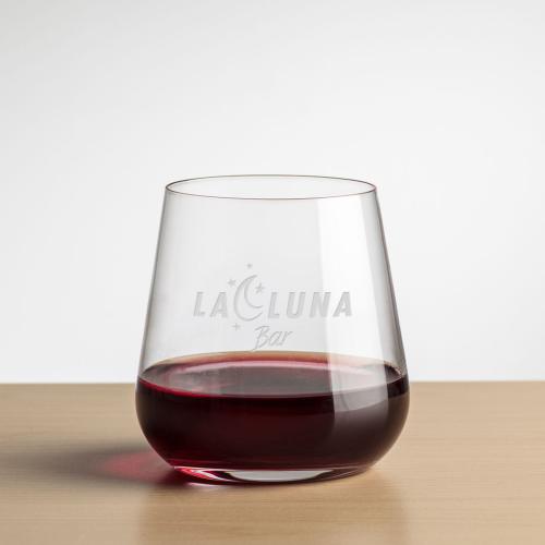 Corporate Recognition Gifts - Etched Barware - Wine Glasses - Howden Stemless Wine - Deep Etch