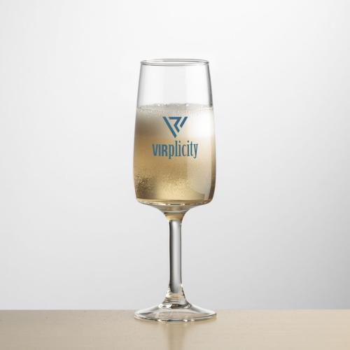 Corporate Gifts, Recognition Gifts and Desk Accessories - Etched Barware - Cherwell Flute - Imprinted