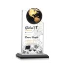 Arden Full Color Black/Gold Spheres Crystal Award