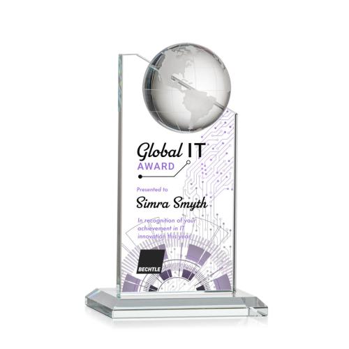 Corporate Awards - Arden Full Color  Optical Spheres Crystal Award