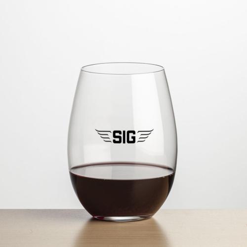Corporate Recognition Gifts - Etched Barware - Wine Glasses - Laurent Stemless Wine - Imprinted
