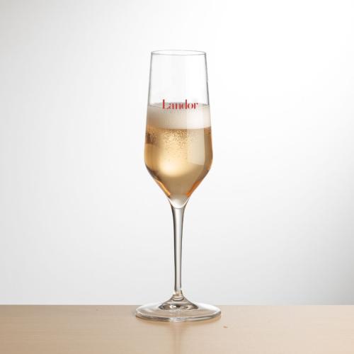 Corporate Gifts, Recognition Gifts and Desk Accessories - Etched Barware - Germain Flute - Imprinted
