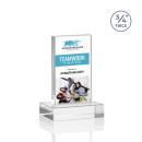 Hathaway Full Color Clear Rectangle Crystal Award
