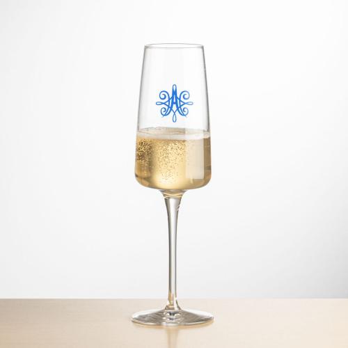 Corporate Gifts, Recognition Gifts and Desk Accessories - Etched Barware - Dunhill Flute - Imprinted