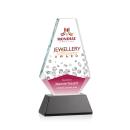 Kingsley Full Color Black Crystal Award