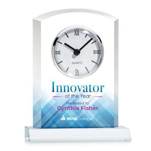 Corporate Gifts, Recognition Gifts and Desk Accessories - Clocks - Sheffield Full Color Clock