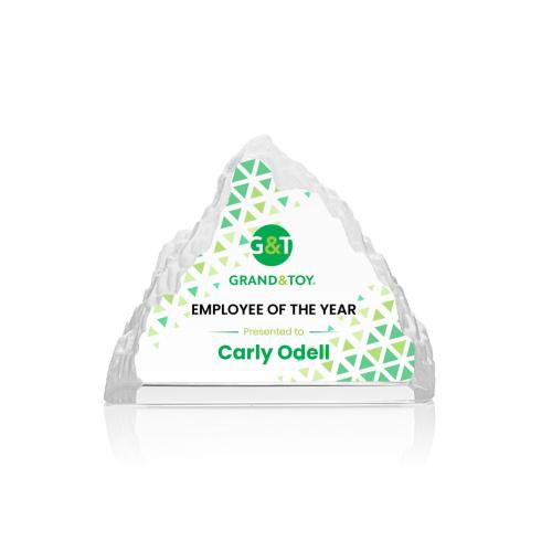 Corporate Awards - Vermont Full Color Pyramid Crystal Award