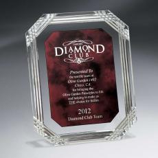Employee Gifts - Diamond Carved Octagon Plaque