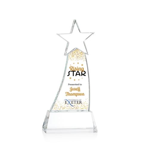 Corporate Awards - Manolita Full Color Clear Star Crystal Award