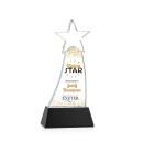 Manolita Full Color Black Star Crystal Award