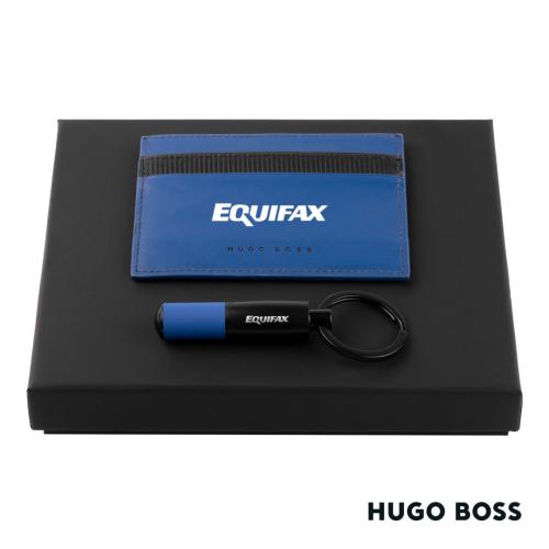 Corporate Recognition Gifts - Executive Gifts - Hugo Boss® Matrix Card Holder/Gear Matrix Key Ring