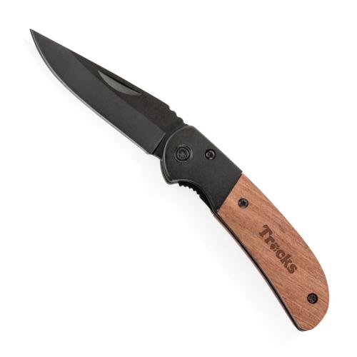 Corporate Recognition Gifts - Executive Gifts - Fawn Pocket Knife - Black
