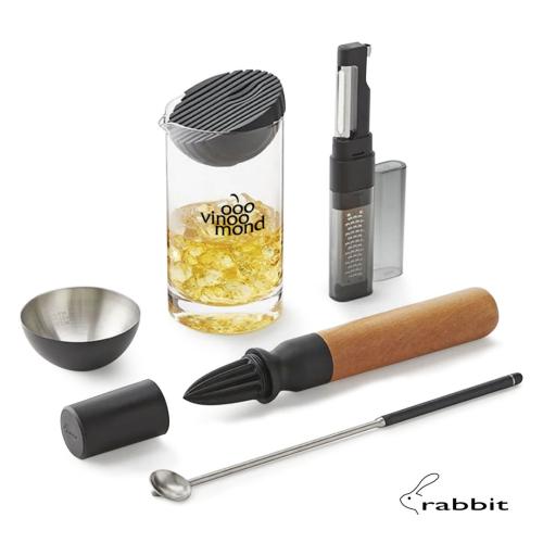 Corporate Recognition Gifts - Etched Barware - rabbit® 6-PC Cocktail Tool Kit