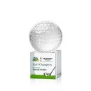 Golf Ball Full Color Spheres on Granby Crystal Award