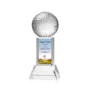 Golf Ball Full Color Clear on Stowe Spheres Crystal Award