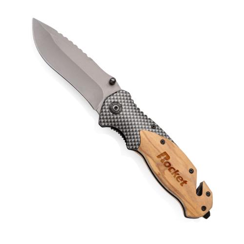 Corporate Recognition Gifts - Executive Gifts - Raghorn Olive Wood Pocket Knife