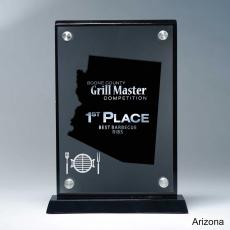 Employee Gifts - Frosted Acrylic Cutout Arizona Award