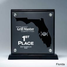 Employee Gifts - Frosted Acrylic Cutout Florida Award