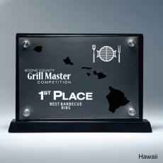 Employee Gifts - Frosted Acrylic Cutout Hawaii Award