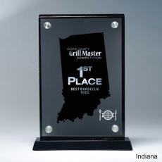Employee Gifts - Frosted Acrylic Cutout Indiana Award