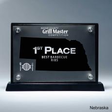 Employee Gifts - Frosted Acrylic Cutout Nebraska Award