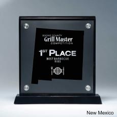 Frosted Acrylic Cutout New Mexico Award - Acrylic Awards