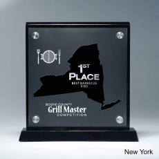 Frosted Acrylic Cutout New York Award - Acrylic Awards